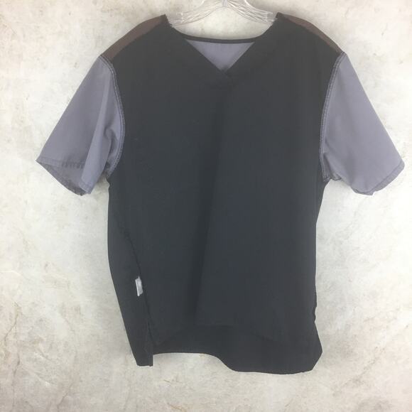 Carhartt Black & Gray Scrub Top Men's Size L - Picture 7 of 15